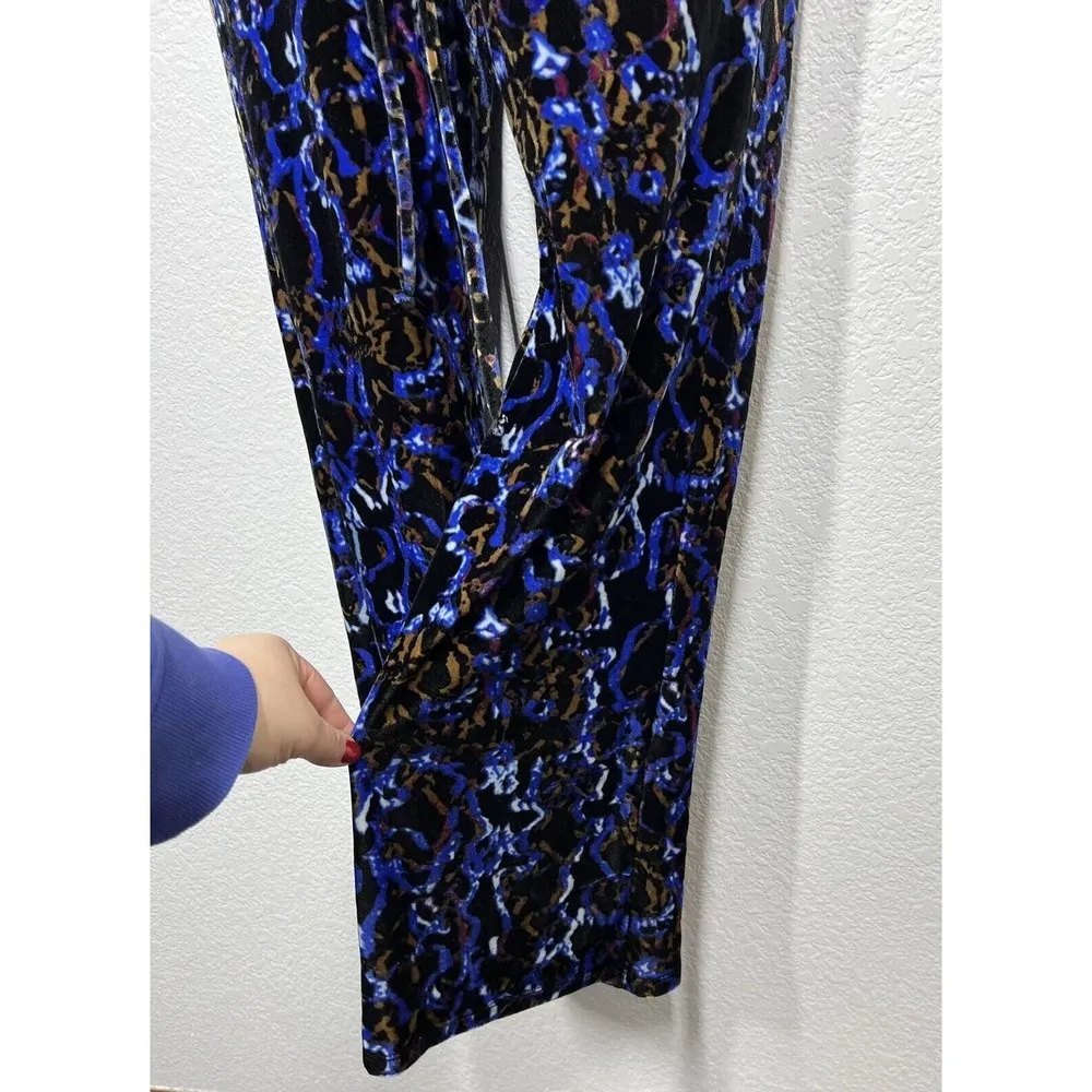 Open Edit Velour Jumpsuit XS Strapless Smocked - Image 4