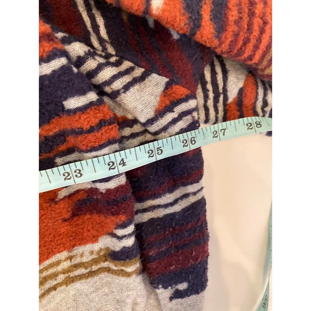 Lucky Brand Open Front Southwestern Style Boho Cardigan Sweater Sz Lg Cotton - Image 9