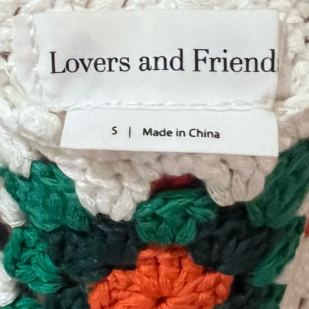 Lovers and Friends Faye Open Crochet‎ Mini Dress in White Multi Size Small - Image 9