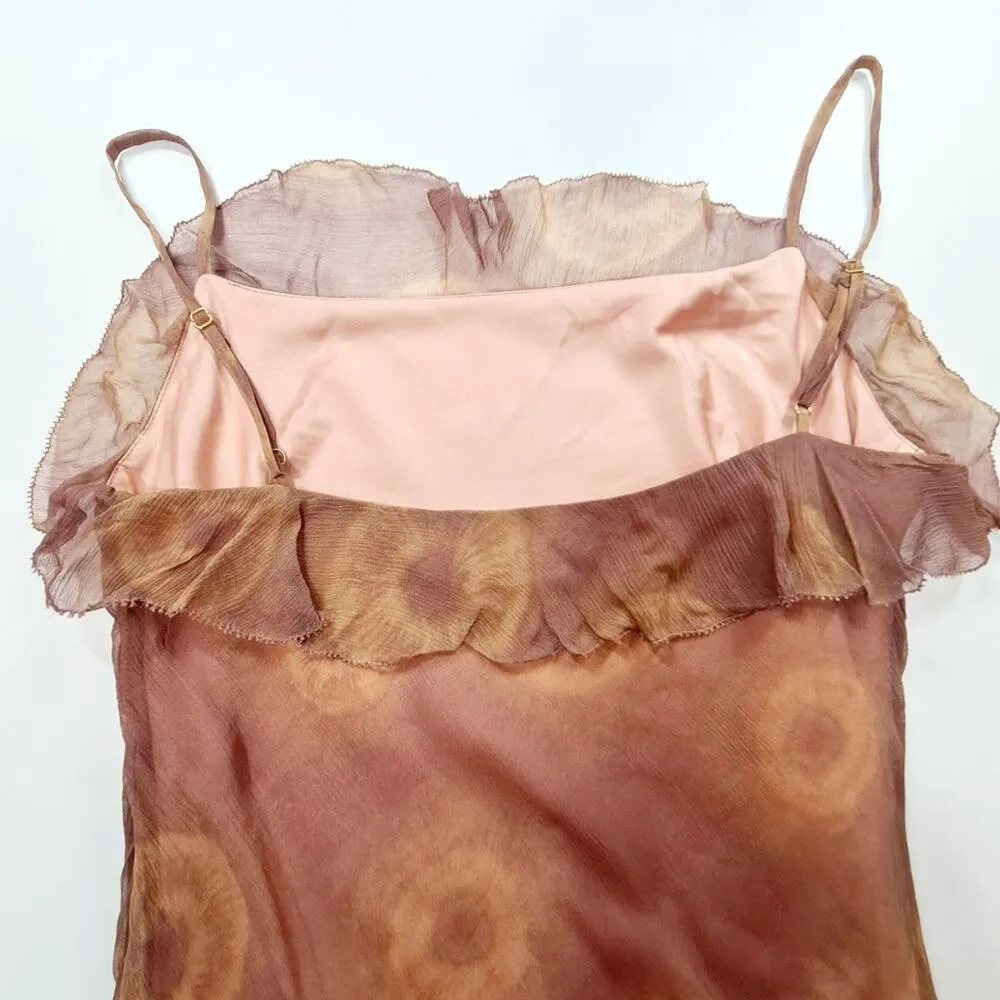 House of Harlow 1960 x REVOLVE Kavala Midi Dress in Blush & Gold Tie Dye XS Brown - Image 8
