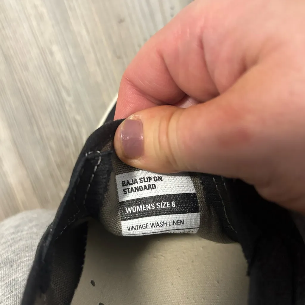 SeaVees Baja Slip-On Sneakers – Black Linen | Women’s 8 - Image 3