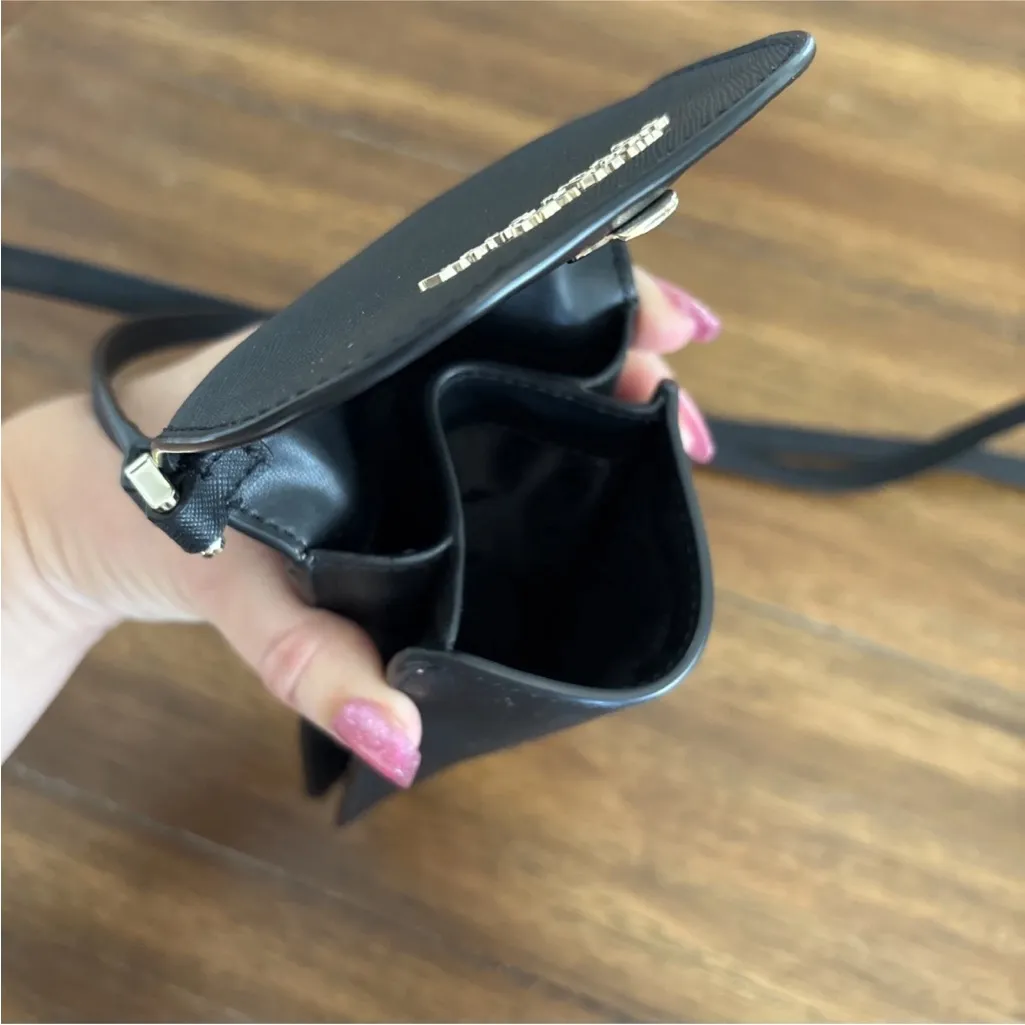 Kate Spade Black Cameron north south flap phone crossbody Bag - Image 8