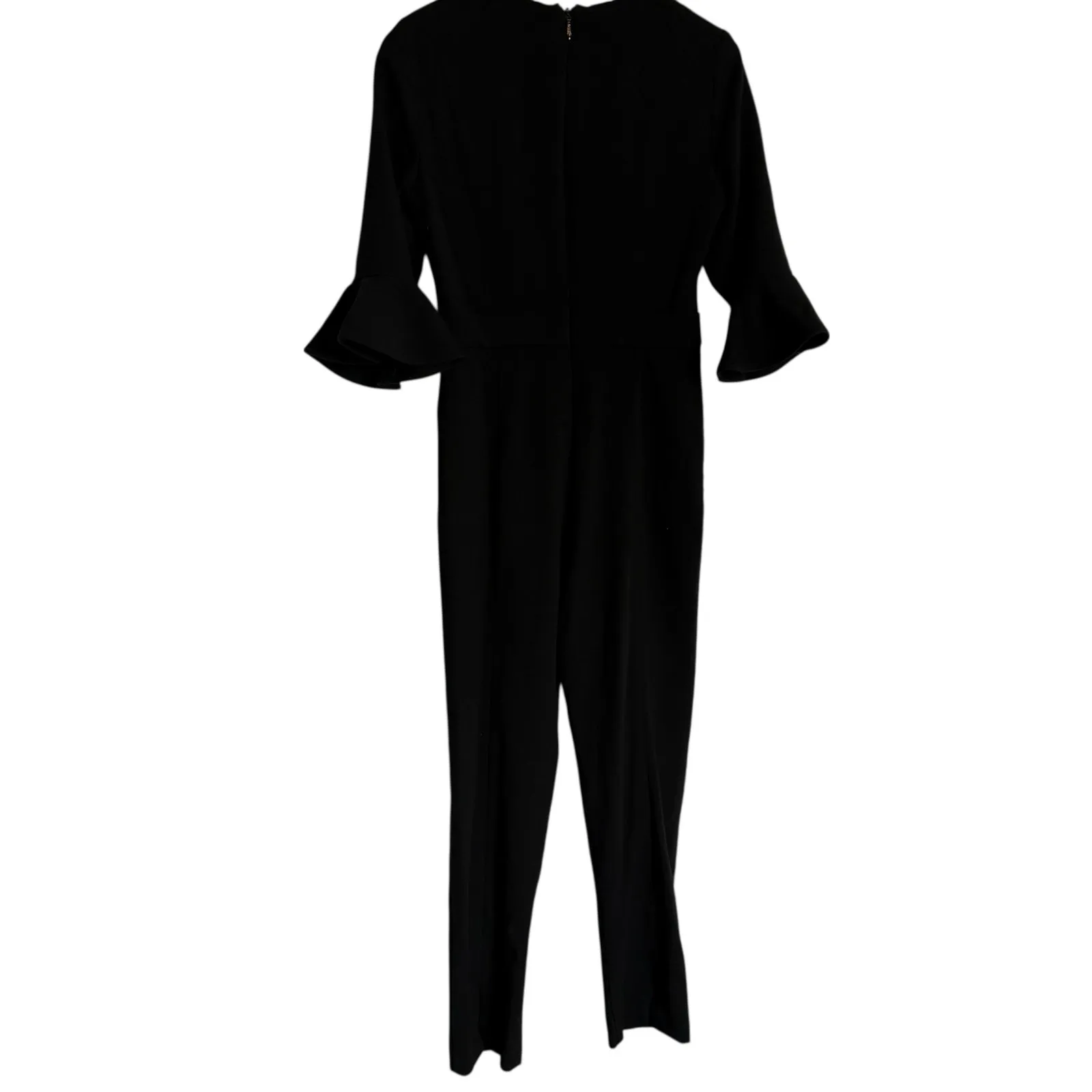 Black Halo Brooklyn Black Ruffle Cuff Dressy Jumpsuit 6 - Image 12