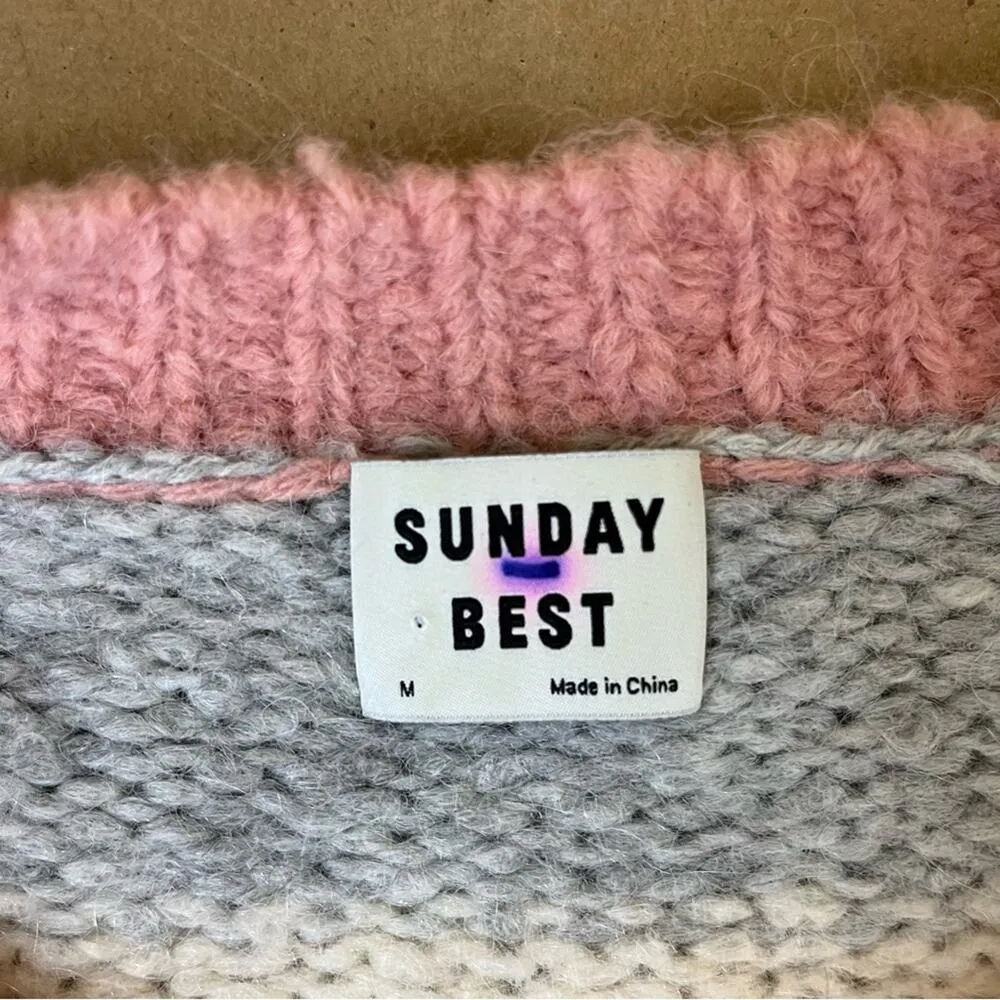 Aritzia Sunday Best Color Block Stripe Sweater - Image 7