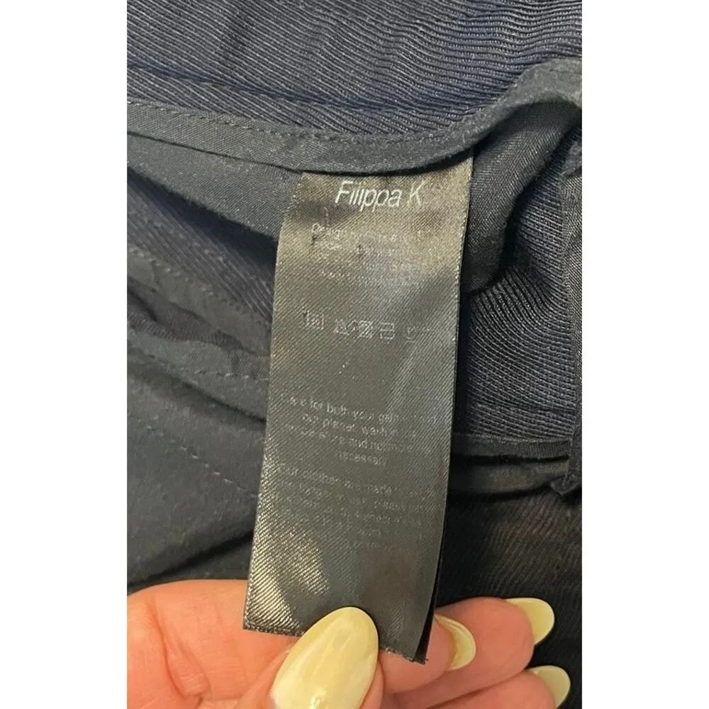 Filippa K Terry Cropped Slim Fit Wool Blend Trousers in Black Men's sz. 48 or M Size M - Image 8