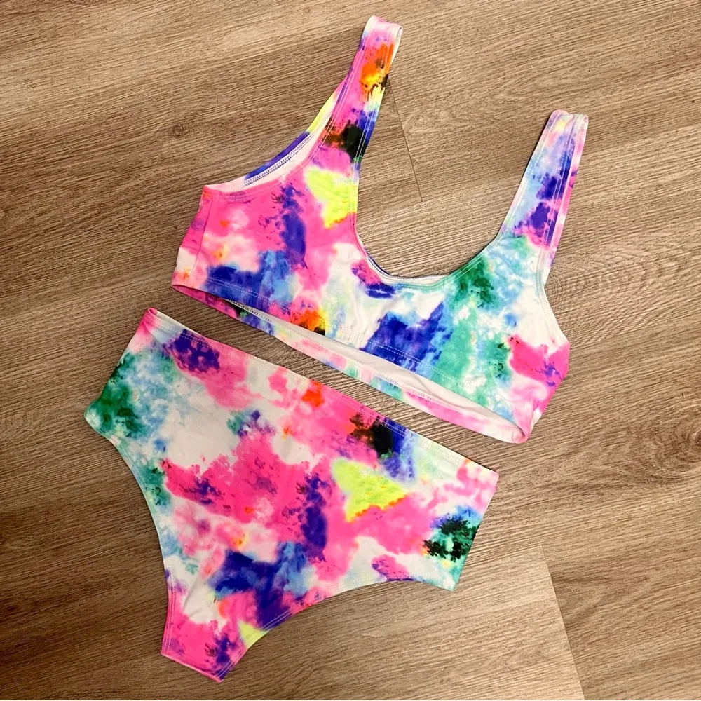 Tie Dye Bikini Set Size XL - Image 3