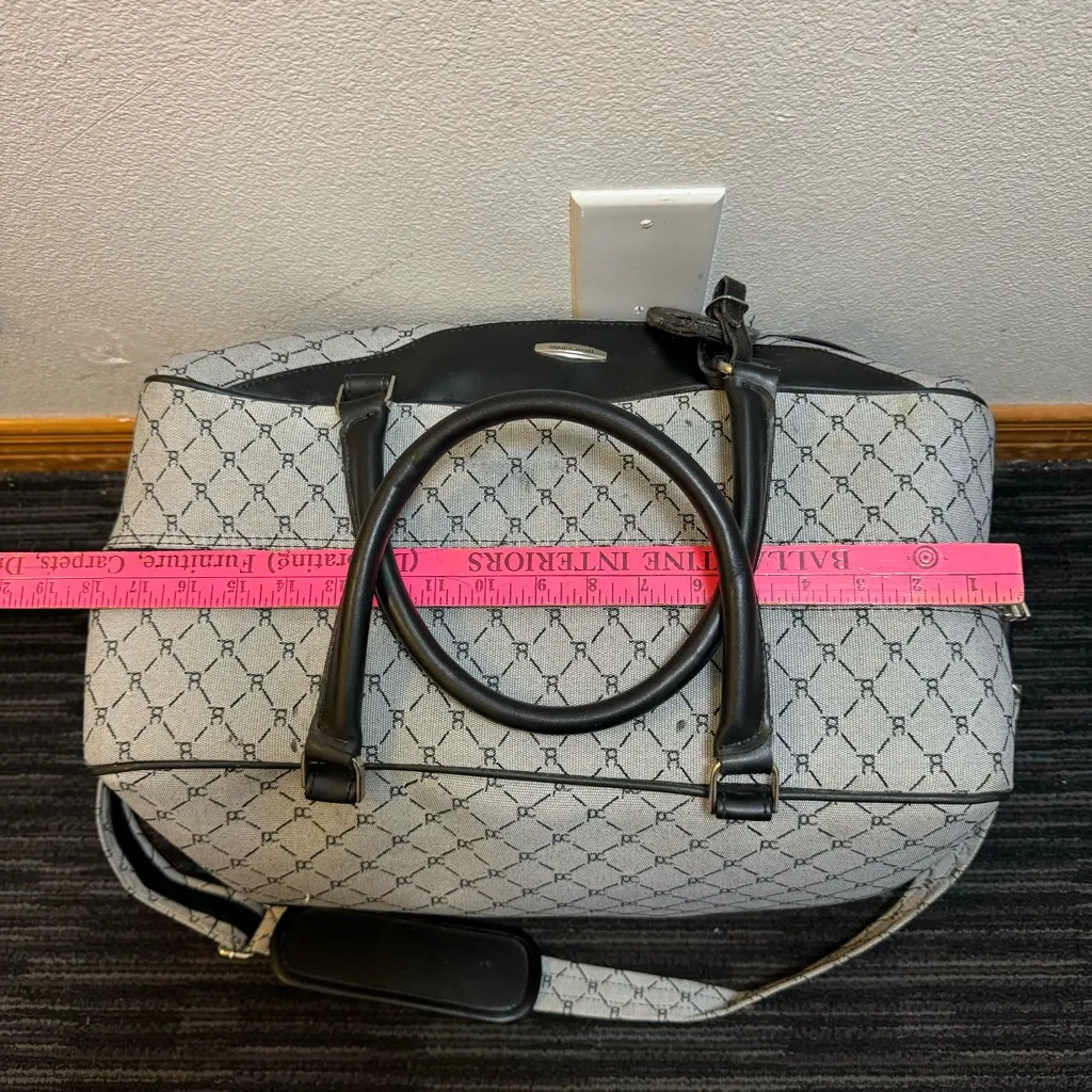 Pierre Cardin Wheeled Weekender Bag Black - Image 12