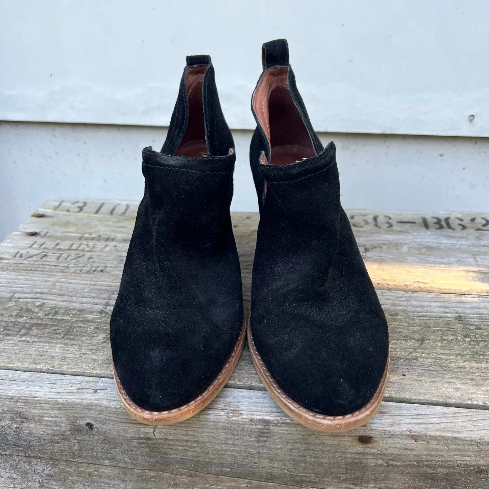 Jeffrey Campbell black suede ankle booties size 7 - Image 4