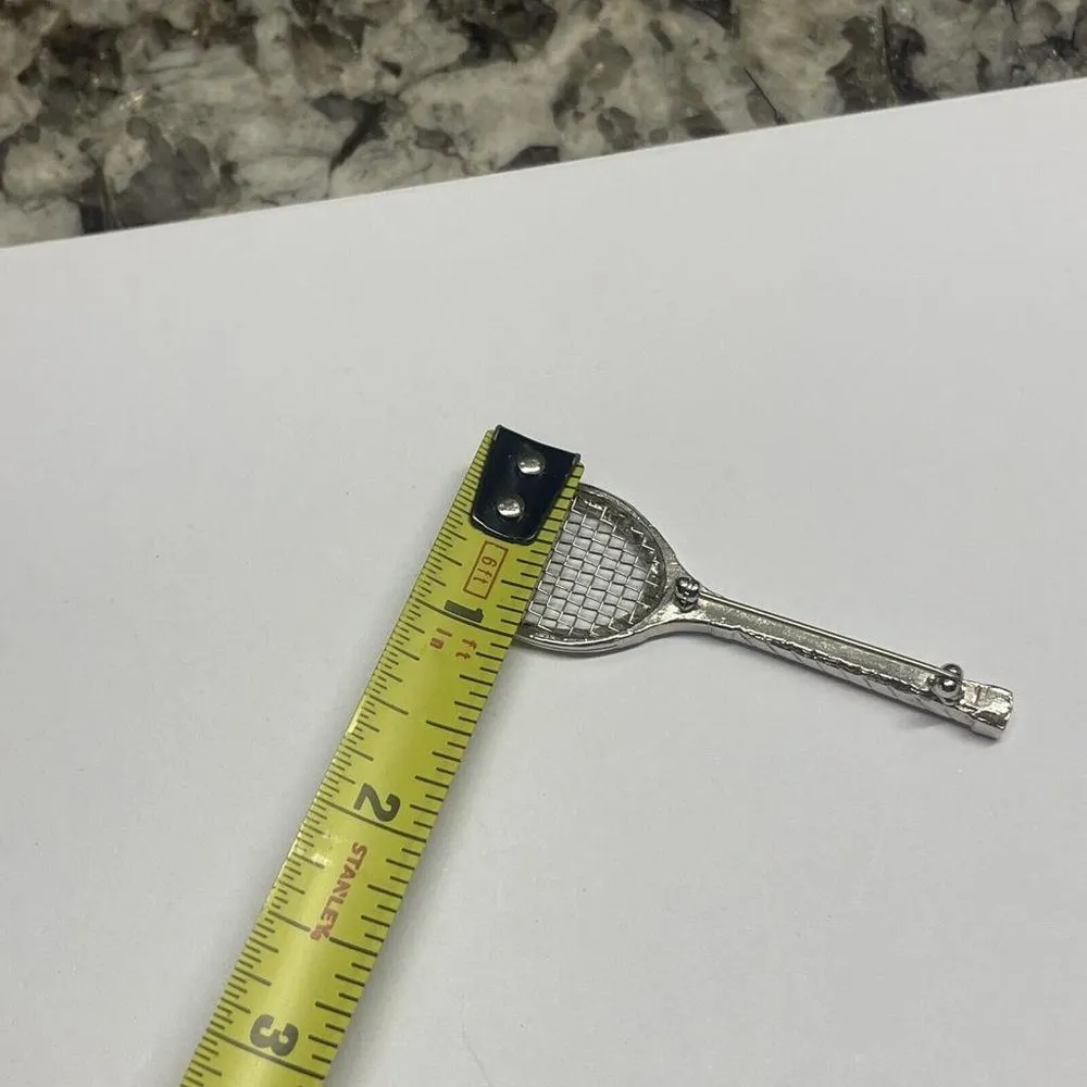 Pretty Women’s Costume Brooch Pin Silver Tone - Image 6