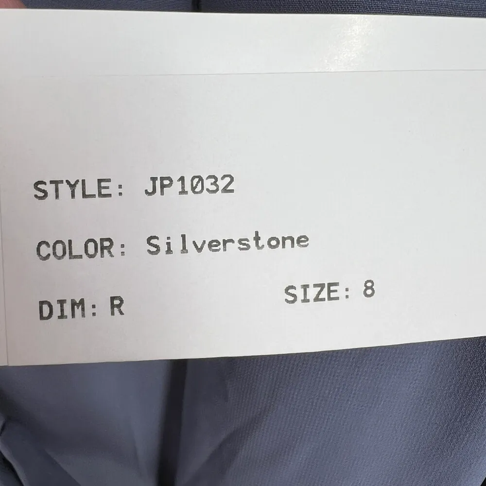 Jenny Packham Dress Cowl Back Trumpet Gown Silverstone V - Image 6