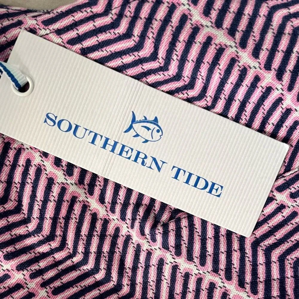 Southern Tide Blue Pink Striped Audrey Dress Size 6 NWT - Image 8