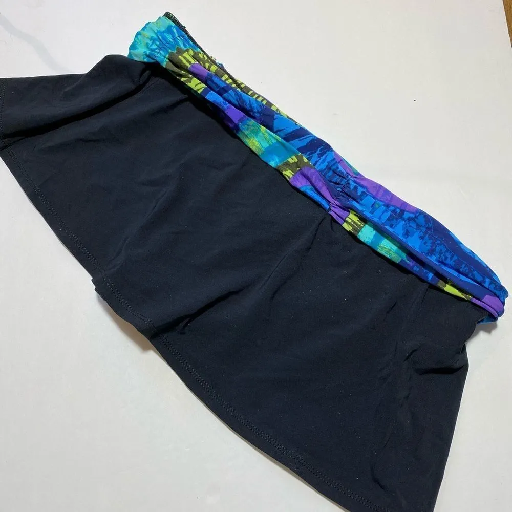 Designer Swim Skort Blue - Image 4