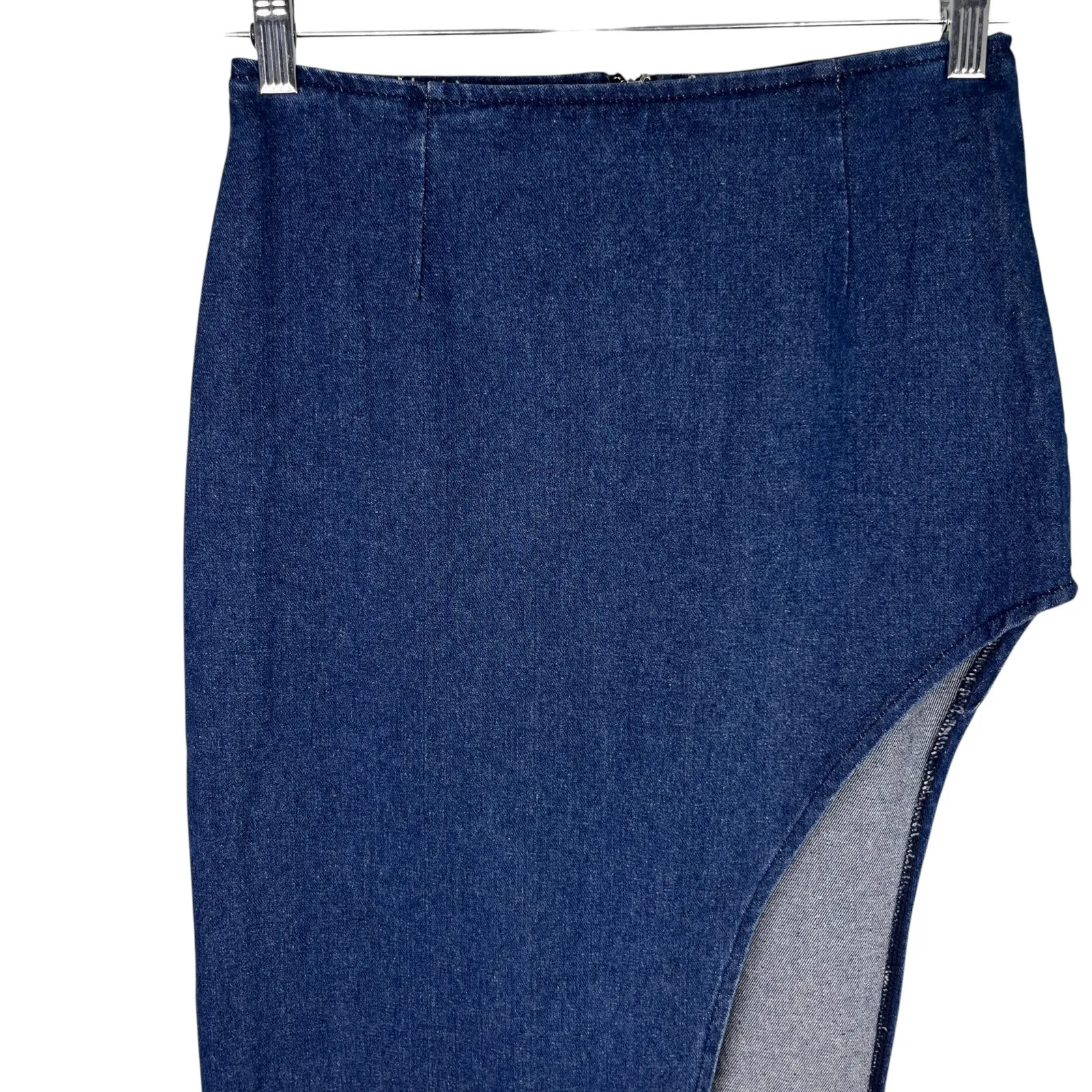 Superdown Tirza Maxi Skirt Denim 24 New - Image 11