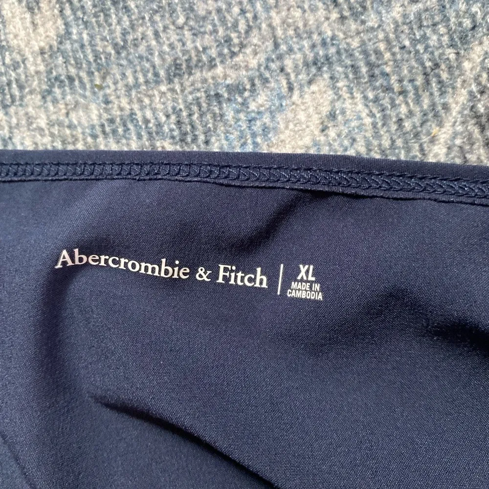 Abercrombie Fitch Cinch Waist Blue Shorts Romper XL Lounge Gym Utility Gorpcore - Image 6