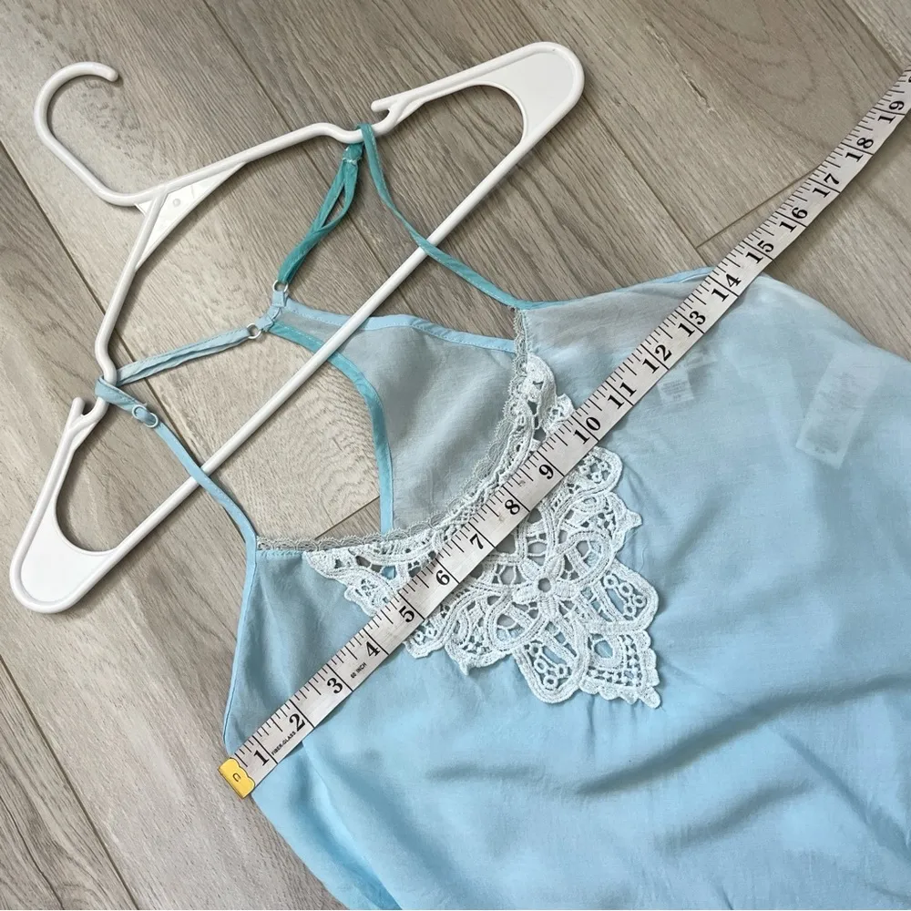 In Bloom Tank Top lace ombre crop womens Blue (small) lingerie sleep lounge - Image 3