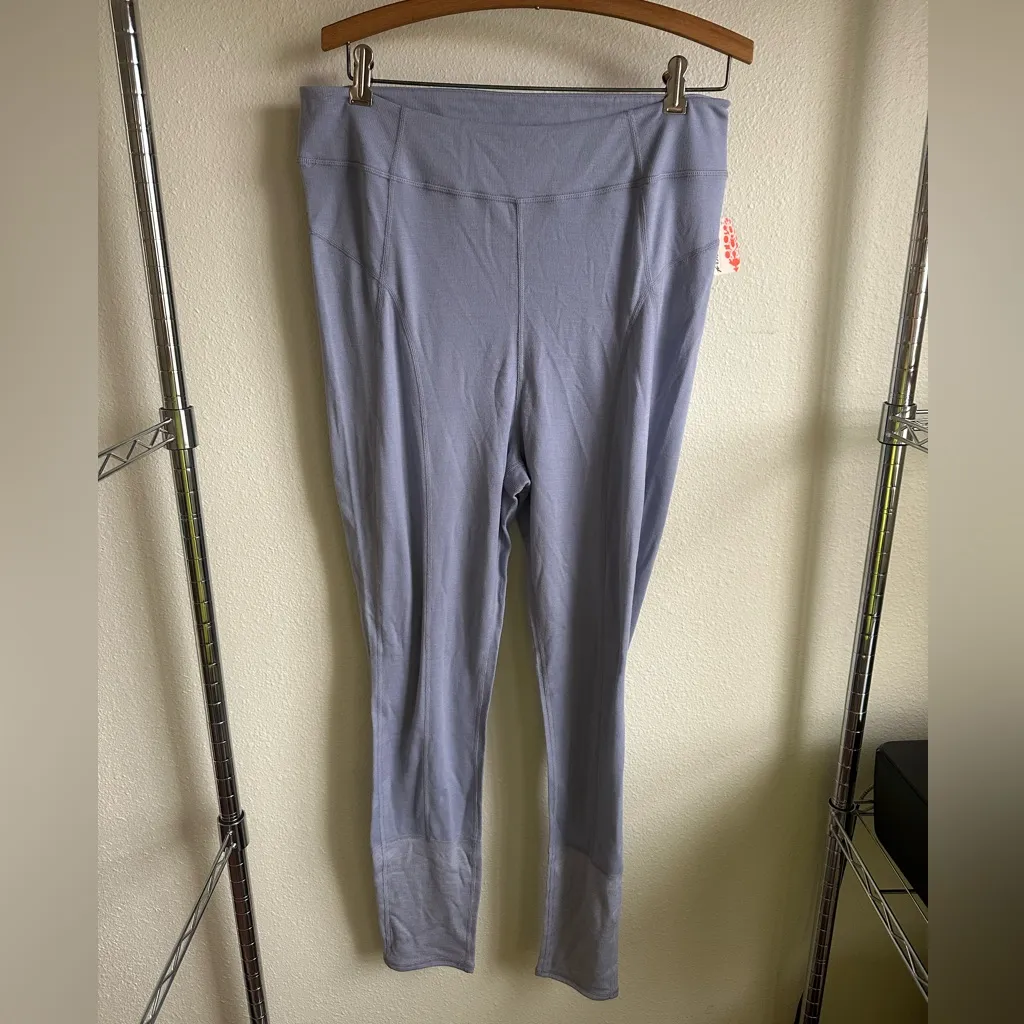 Free People Peacock Lite Blue Leggings - Image 3