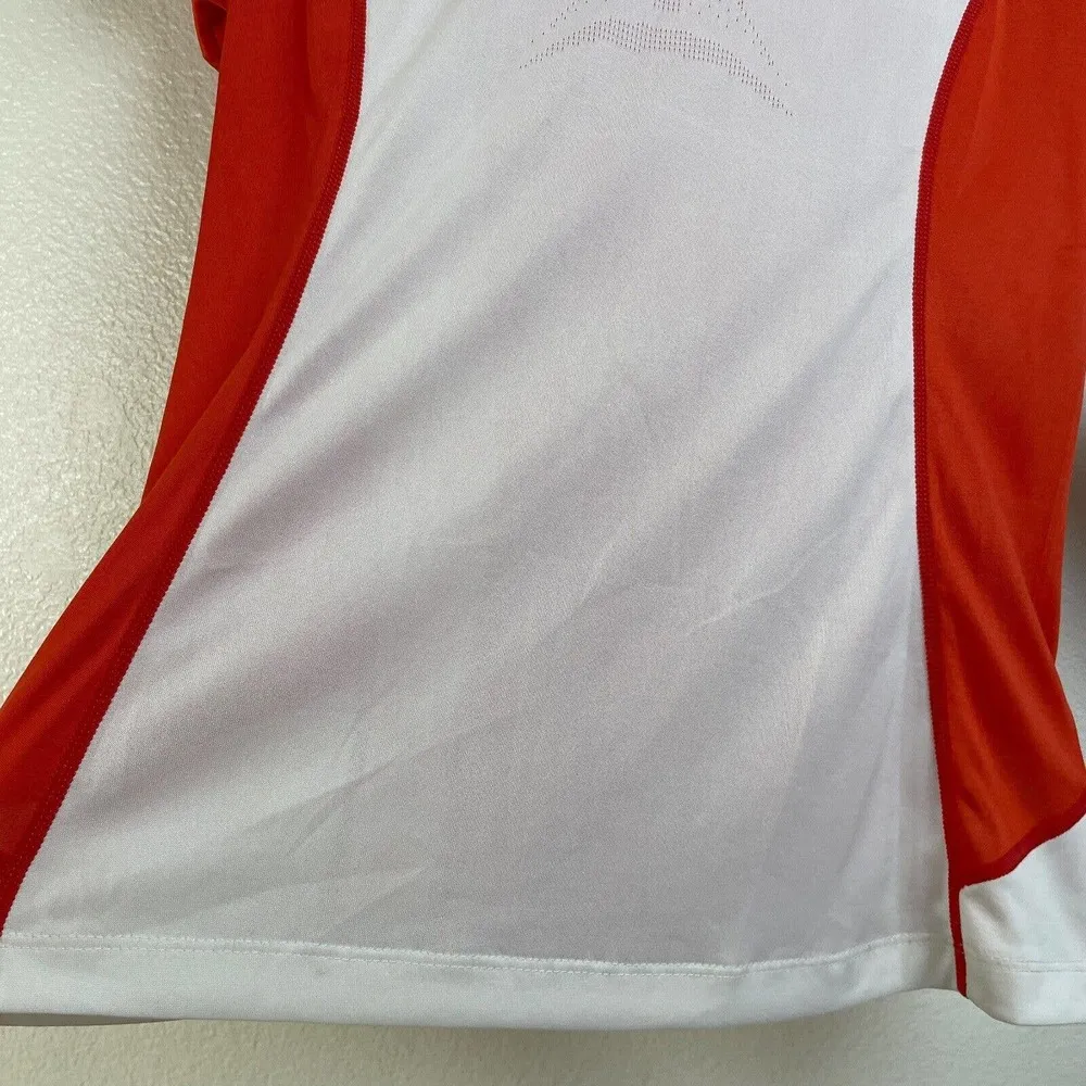 Prois Artemis Archery Shirt Small Womens Orange White Short Sleeve Pockets *Flaw - Image 8