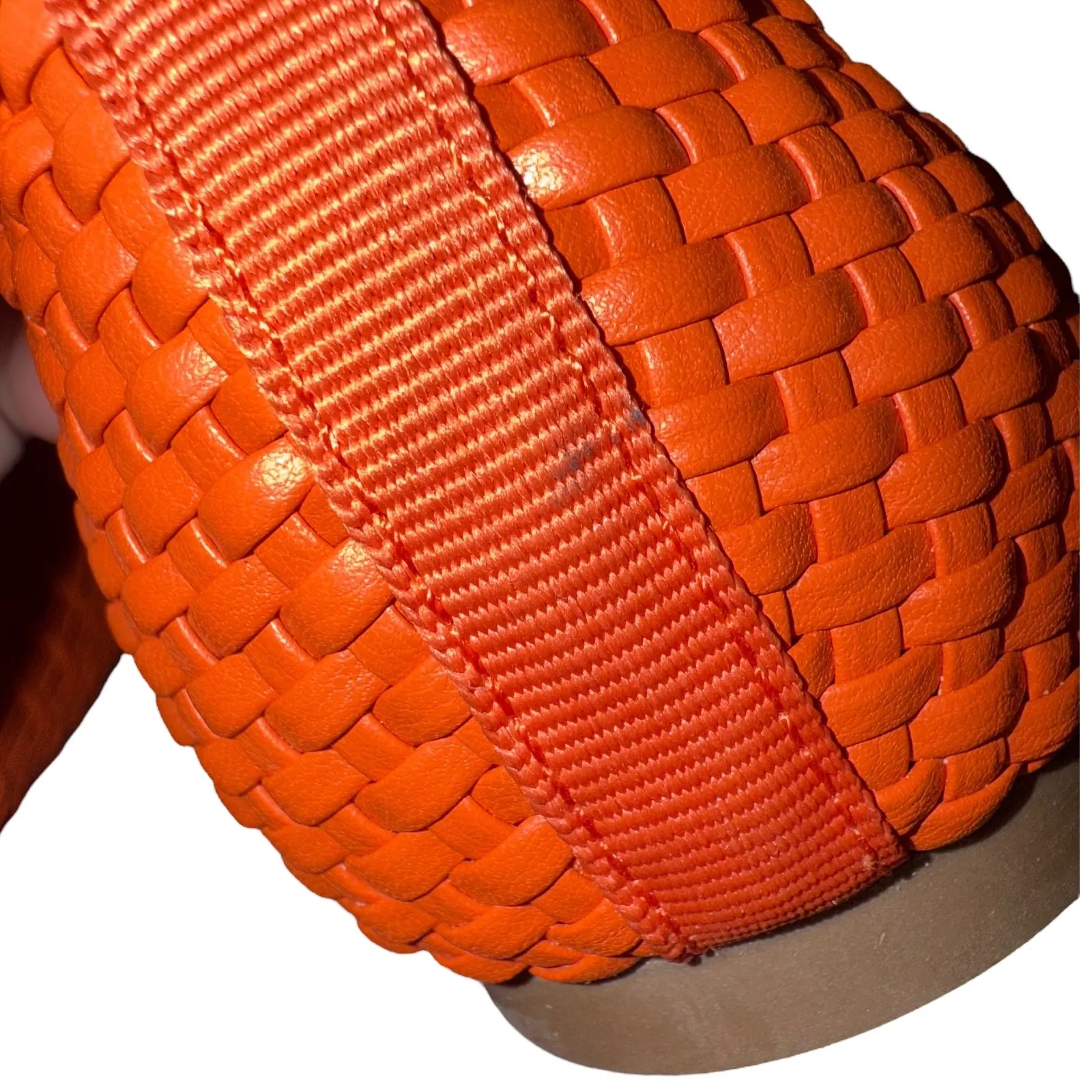 Birdies The Goldfinch Flats Tiger Lily Woven Pointed‎ Toe Woven Orange Size 8.5 - Image 8