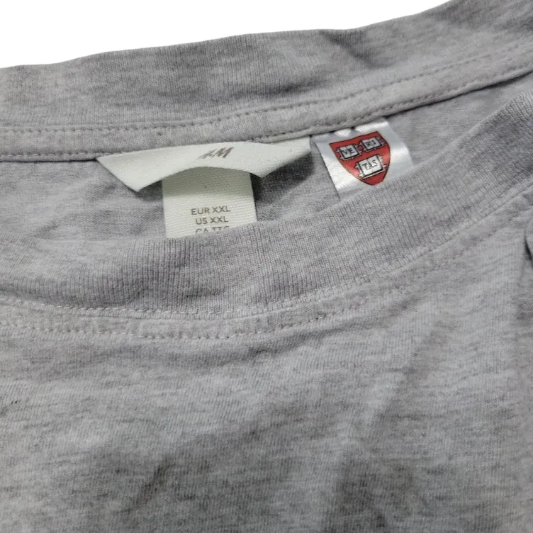 Harvard University Top Size XXL By  Havard Sports T-Shirt Ripped Torn Holes Distressed - Image 13