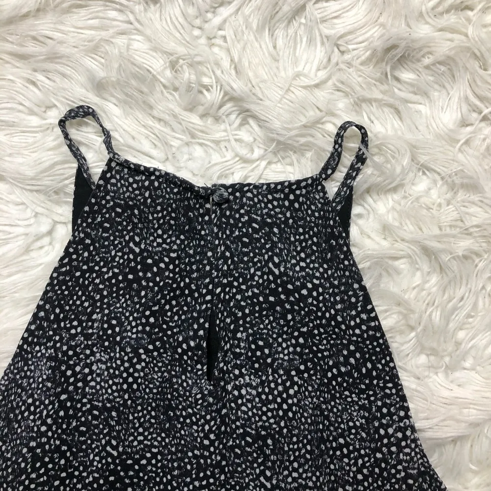 Joie polka dot black silk tank top small - Image 3