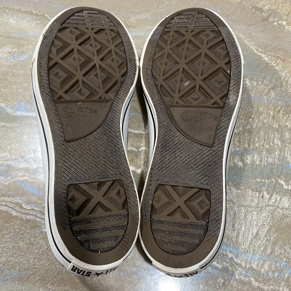 Converse All Star Low Tops Lace Up Gray Shoes Women’s 10 - Image 10