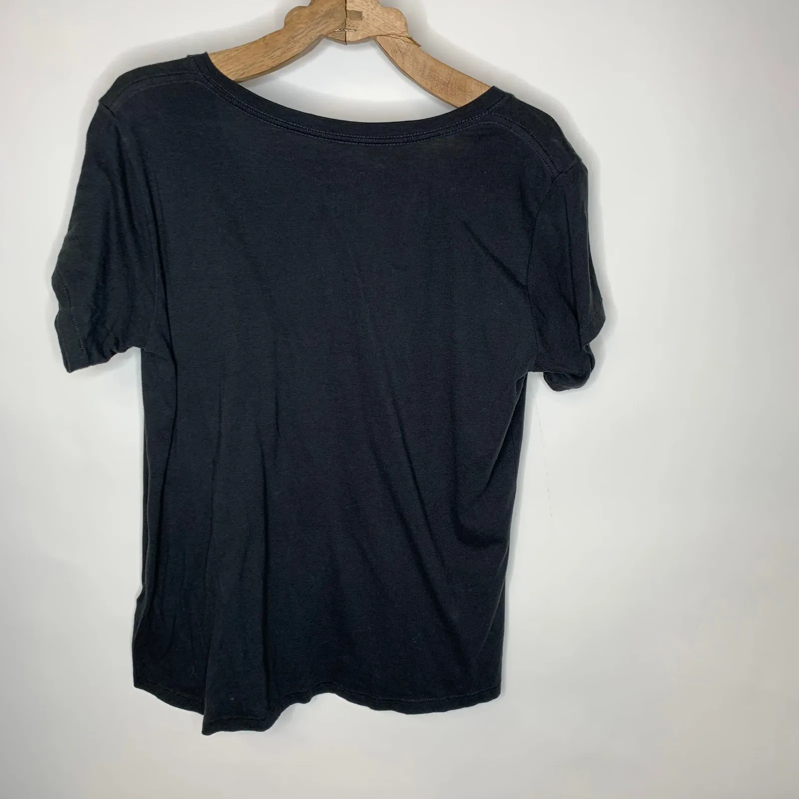 Love you a latte Black V Neck Shirt Sz Small - Image 9