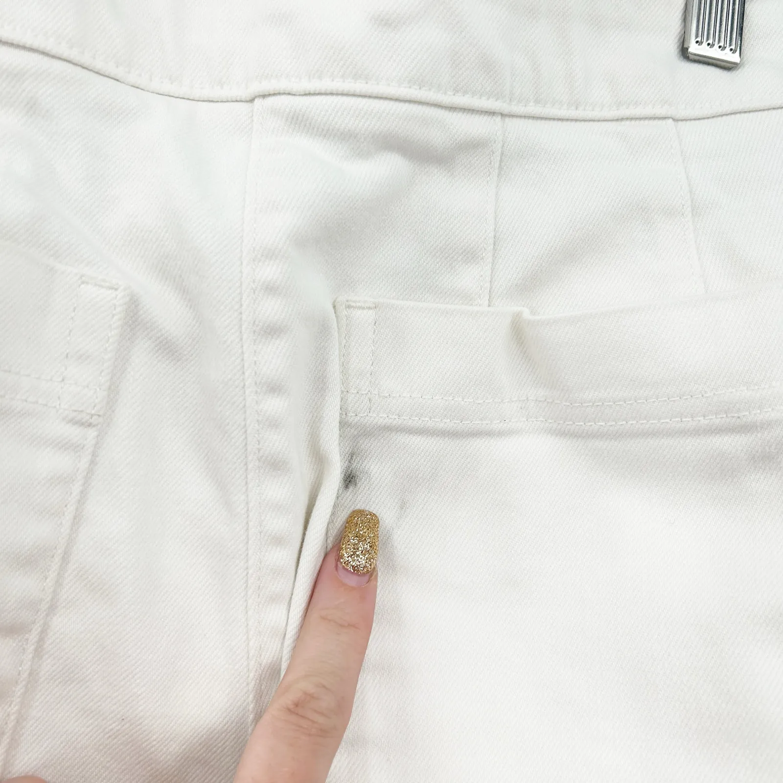 Aritzia The Group Babaton Womens Wide Leg Cotton Twill Walsh Pants Size 4 White - Image 10