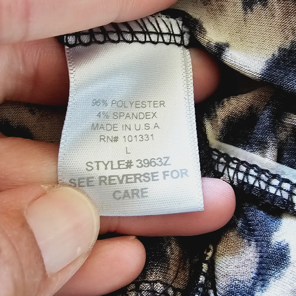 Charlotte Russe Leopard Print Halter Neck Sleeveless Knit Jumpsuit Size Large - Image 7