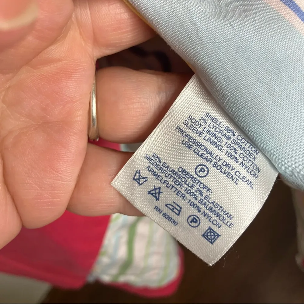 Lands’ End coral salmon mid length trench coat women’s size medium (10-12) - Image 4