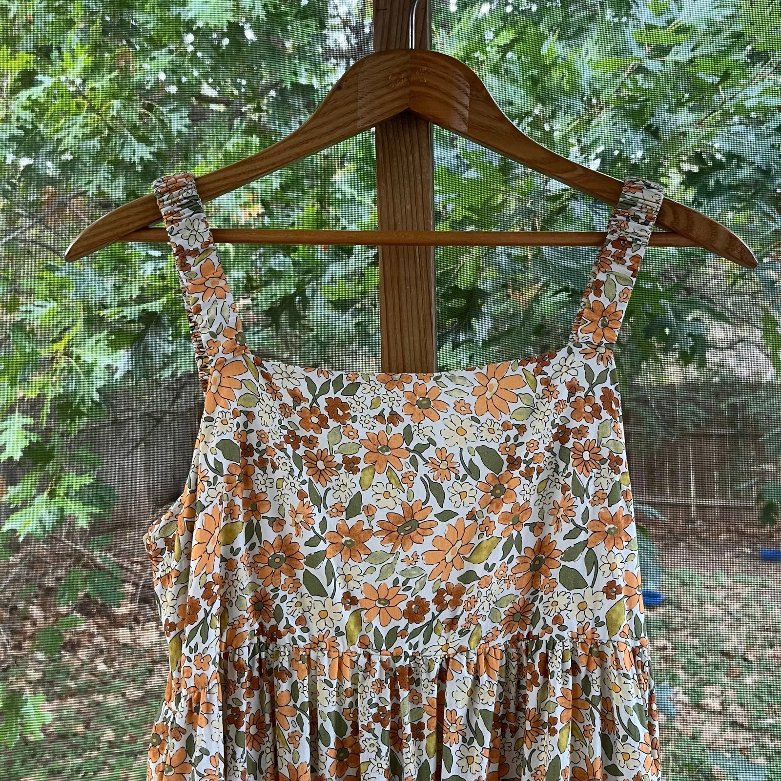 Easel Women's Yellow Floral Halter Neck Sleeveless Midi Dress Size M - Image 3