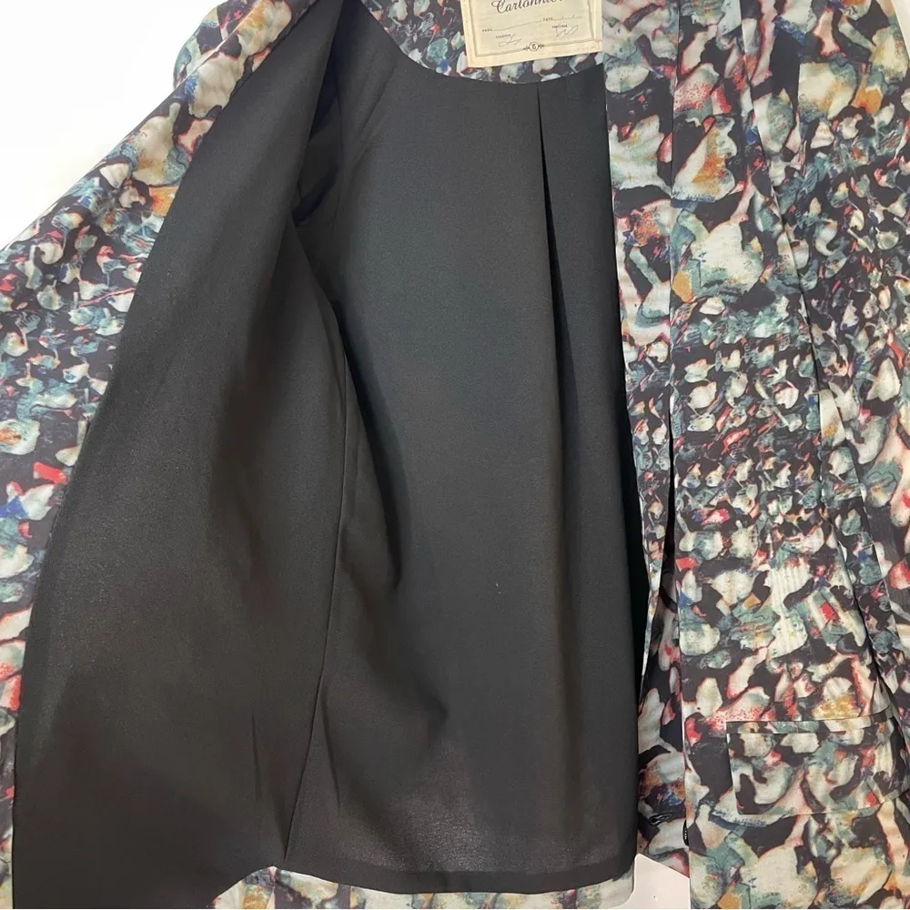 Anthropologie Cartonnier Ardsley Watercolor Blazer Abstract Multicolor - Image 9