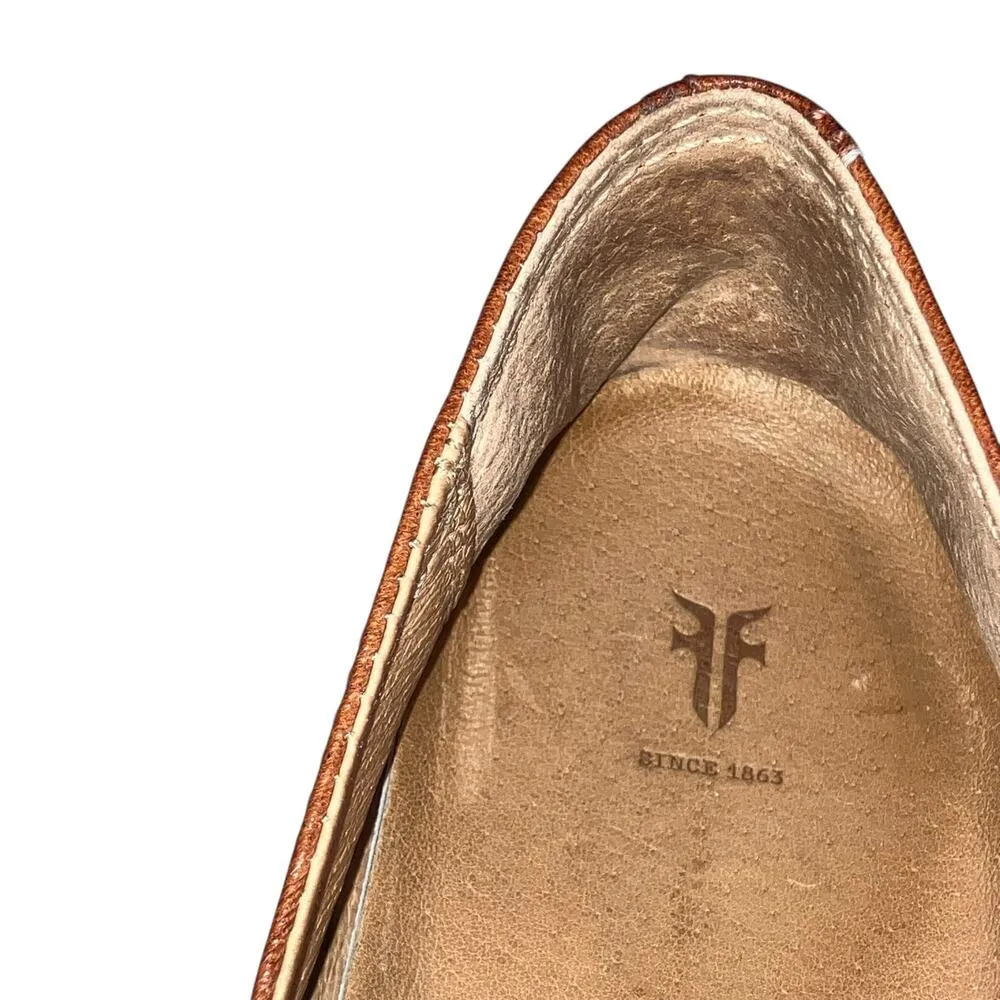 Frye Melanie Cognac Leather Slip On Sneaker-size 9 - Image 9