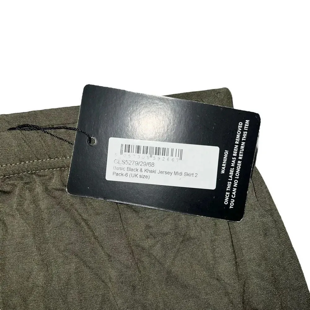 NWT‎ Pretty Little Thing Jersey Midi Skirt Size 2 - Image 5