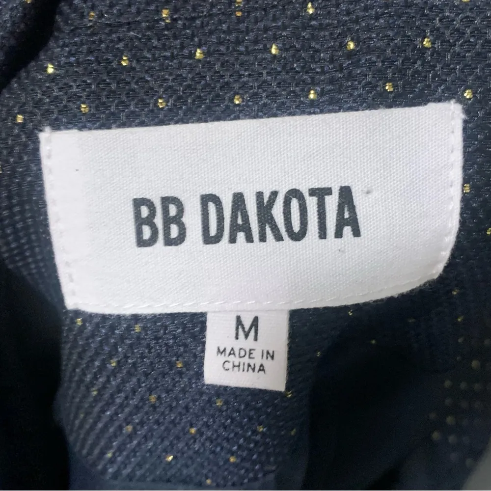 Navy Blue Blazer with Gold  Dots - Image 4