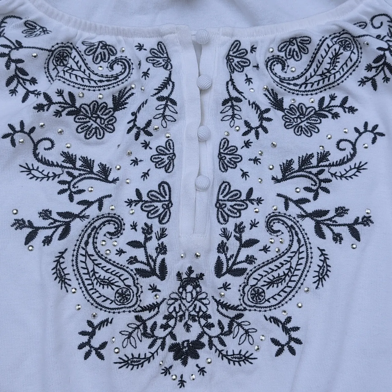 Karen Scott Elastic Hem Short Sleeve Top | Karen Scott Puff Sleeve Shirt - Image 11