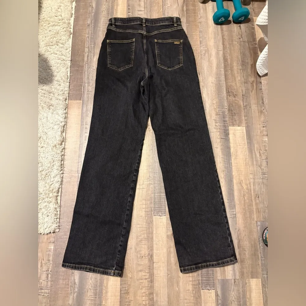 NEGOTIABLE ba&sh dark wash wide leg jeans - Image 2