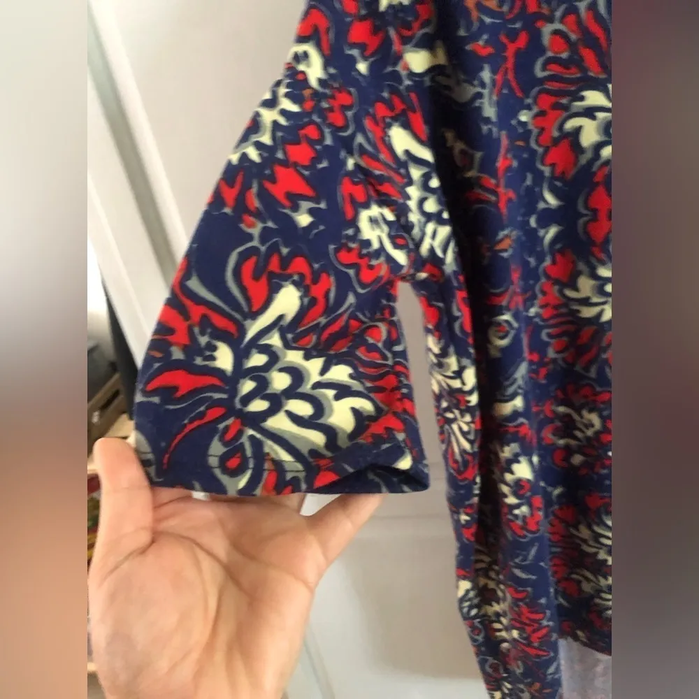 Paisley Bright Colors Floral Top Shirt Blouse ❤️ - Image 4