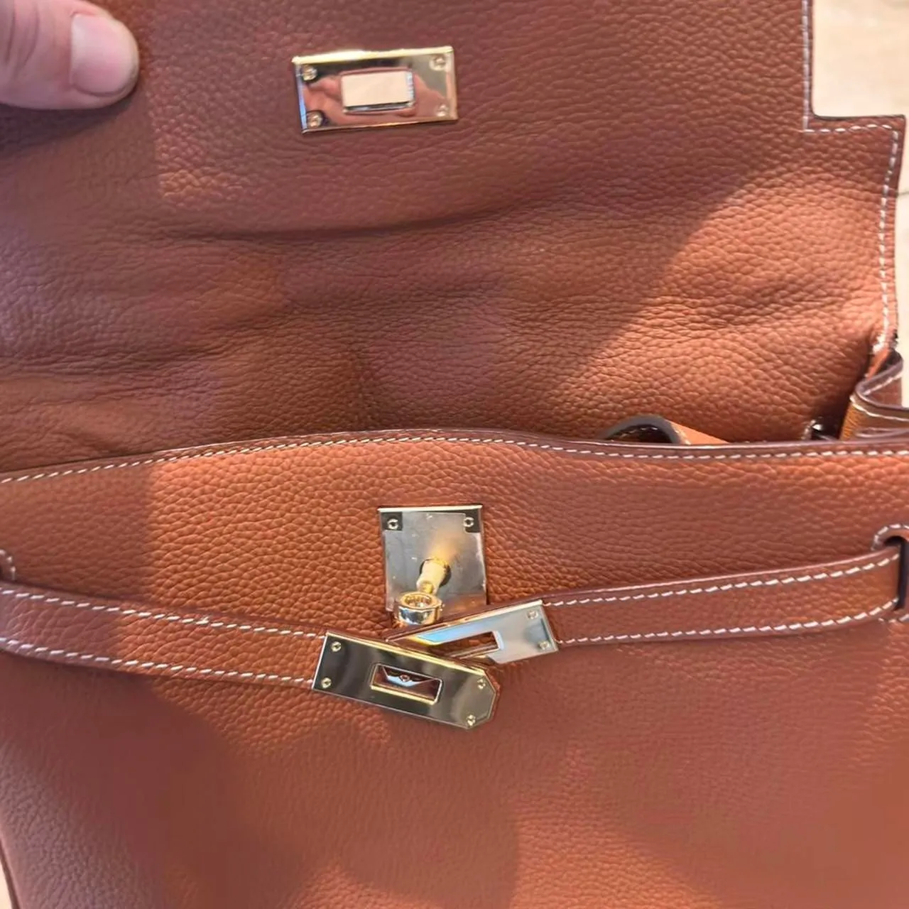 Unbranded Women's Brown and Tan Bag - Image 2