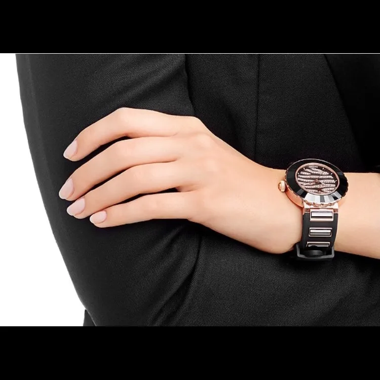 Octea Sport Zebra Rose Gold Tone Watch 5080197 - Image 2