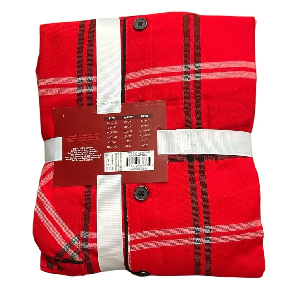 NWT Wondershop Target Women’s Christmas Holiday 2 Piece Pajama Sleepwear Set XXL Red - Image 3