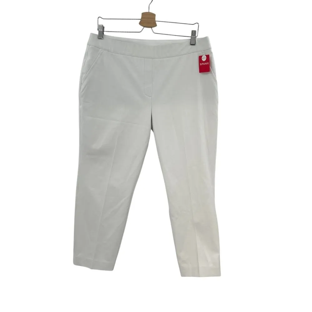 Spanx Silver Linings Slim Straight Pants Classic White Size XL Petite‎ - Image 3