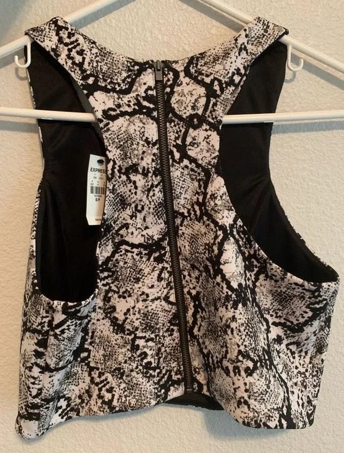 EXPRESS Snake Print Crop Top - Image 2