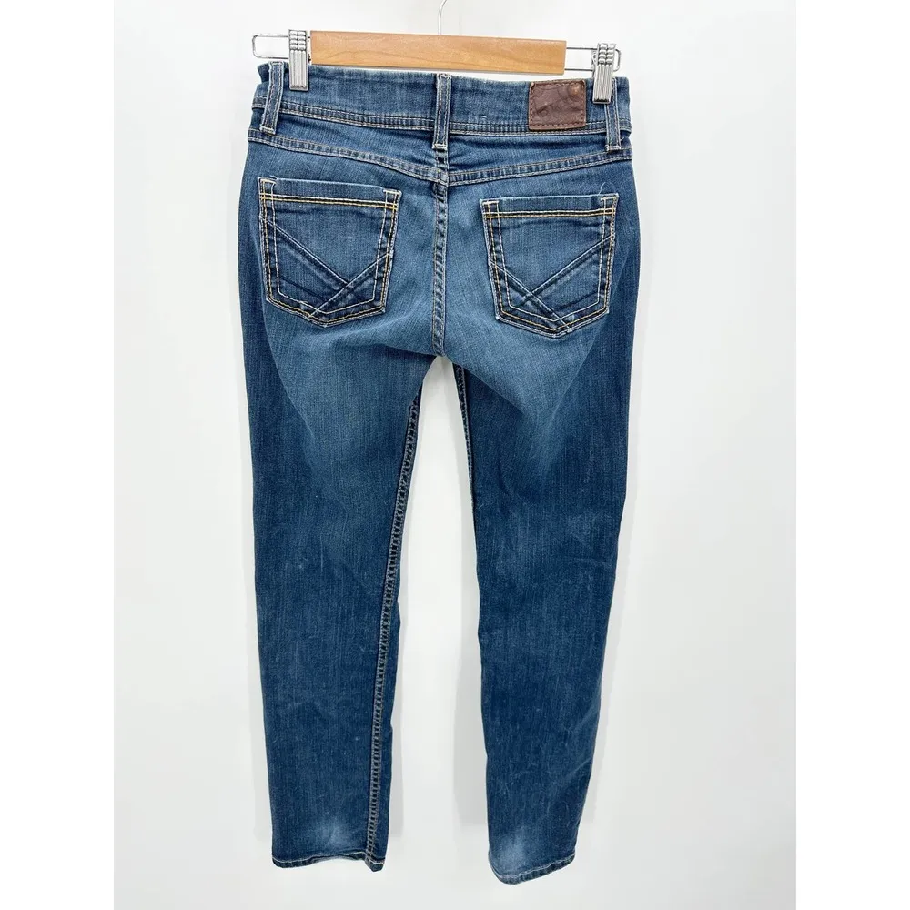 BKE Denim Kate Straight Leg Dark Wash Blue Denim Jeans Women's Size 25 x 29.5 - Image 2