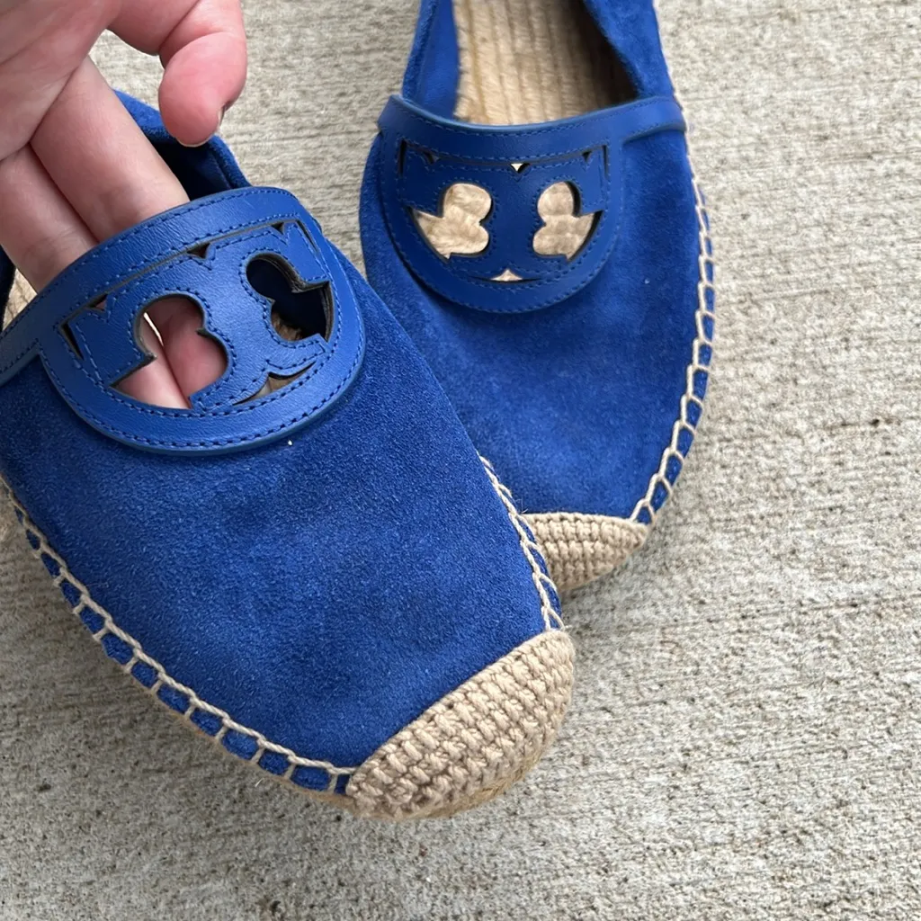 Tory Burch Sidnie Blue Espadrille Flats - Image 3