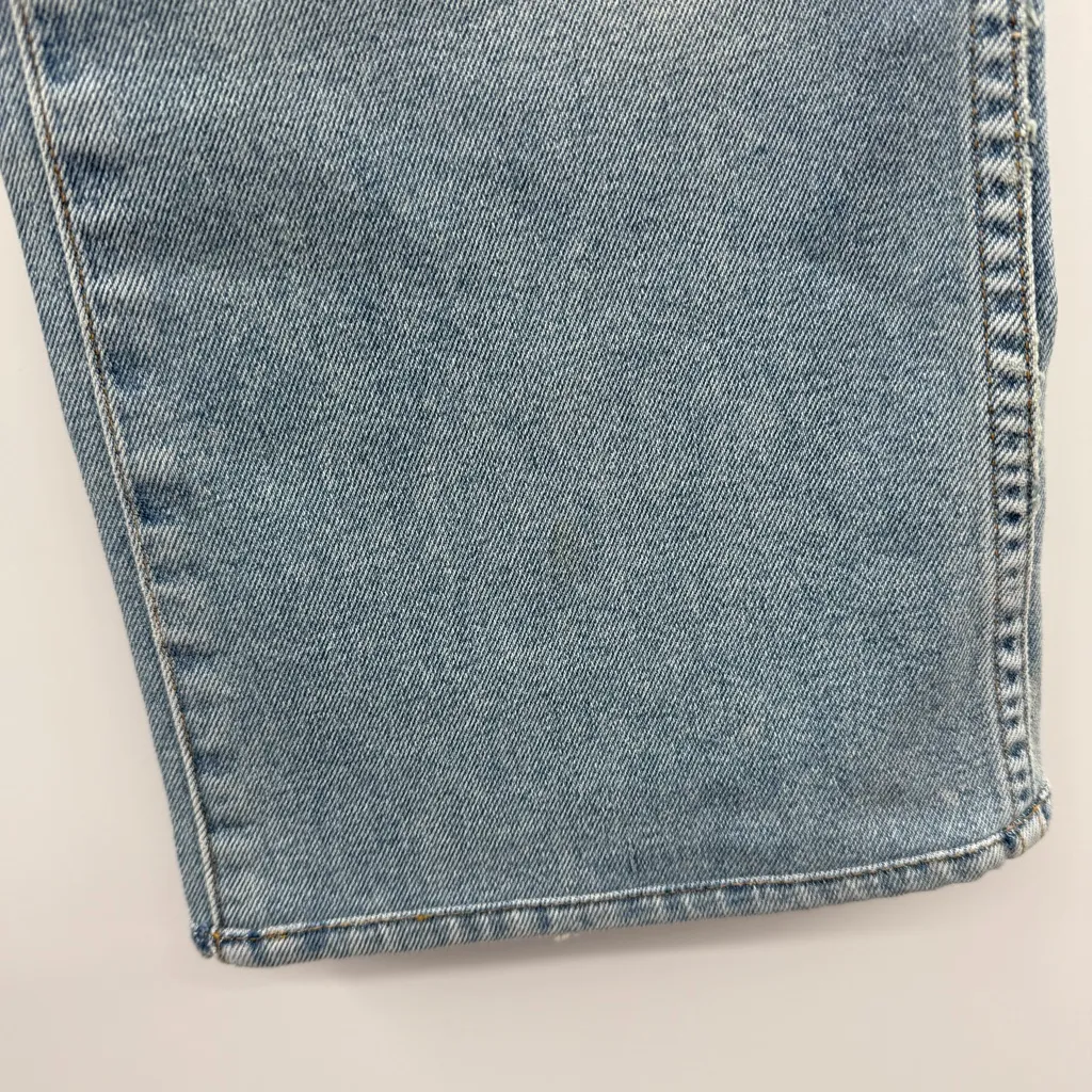 Khaite Vivian Vintage Blue Jeans Women’s Size 30 High Rise Bootcut Cropped Denim - Image 9