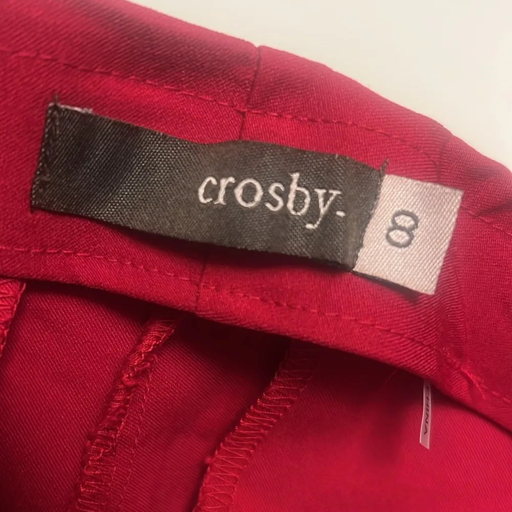 Vintage Crosby Flat Front Stretch Pant Size 8 Red - Image 5