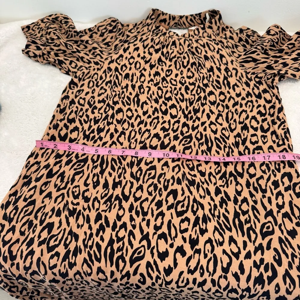 Anthropologie Mackenzie Mock Neck Tunic Puff Sleeve Midi Dress XS - Image 11