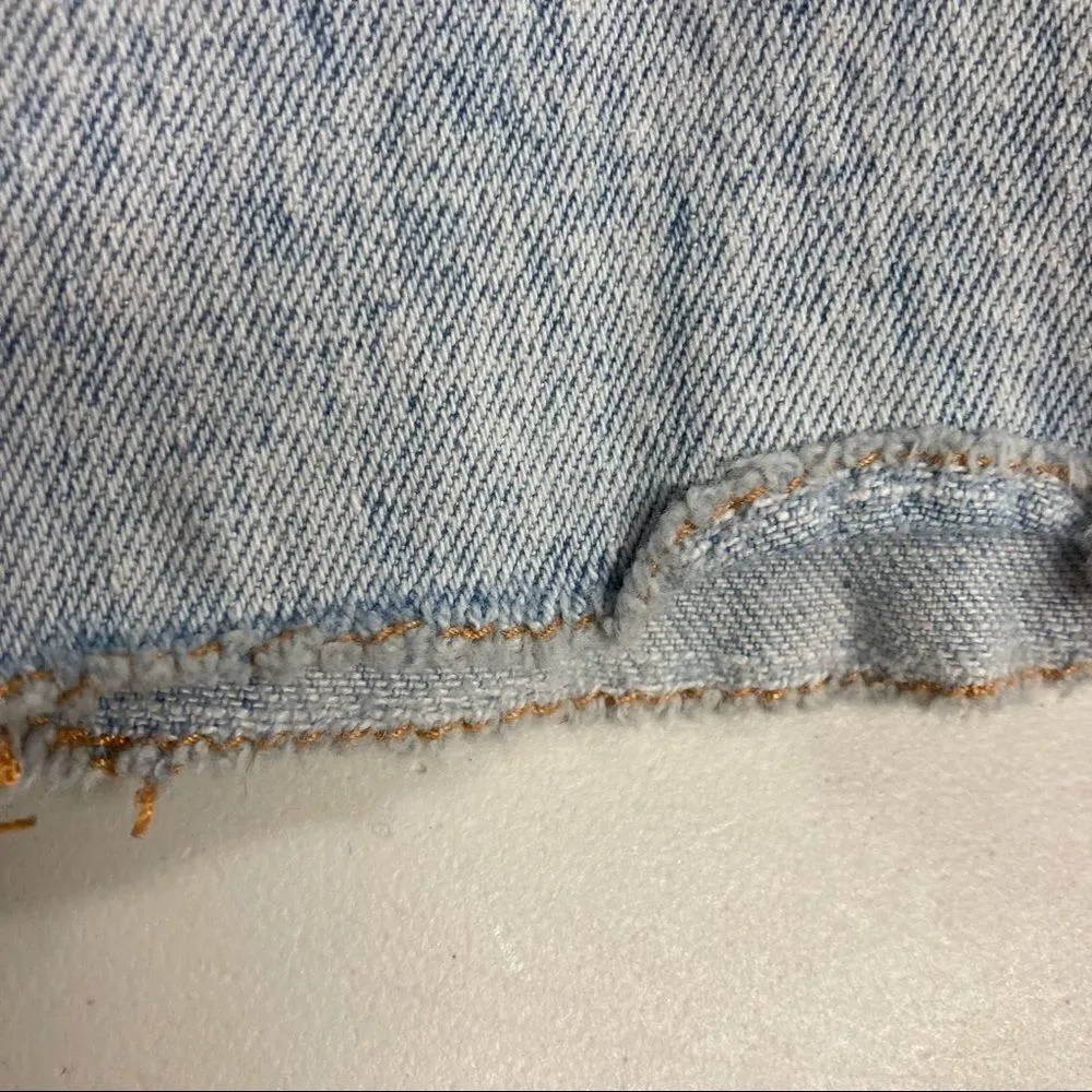 RSQ Seattle Skinny Tapered Jeans Sz 30 Blue serged hem 5 pockets with rivets - Image 4