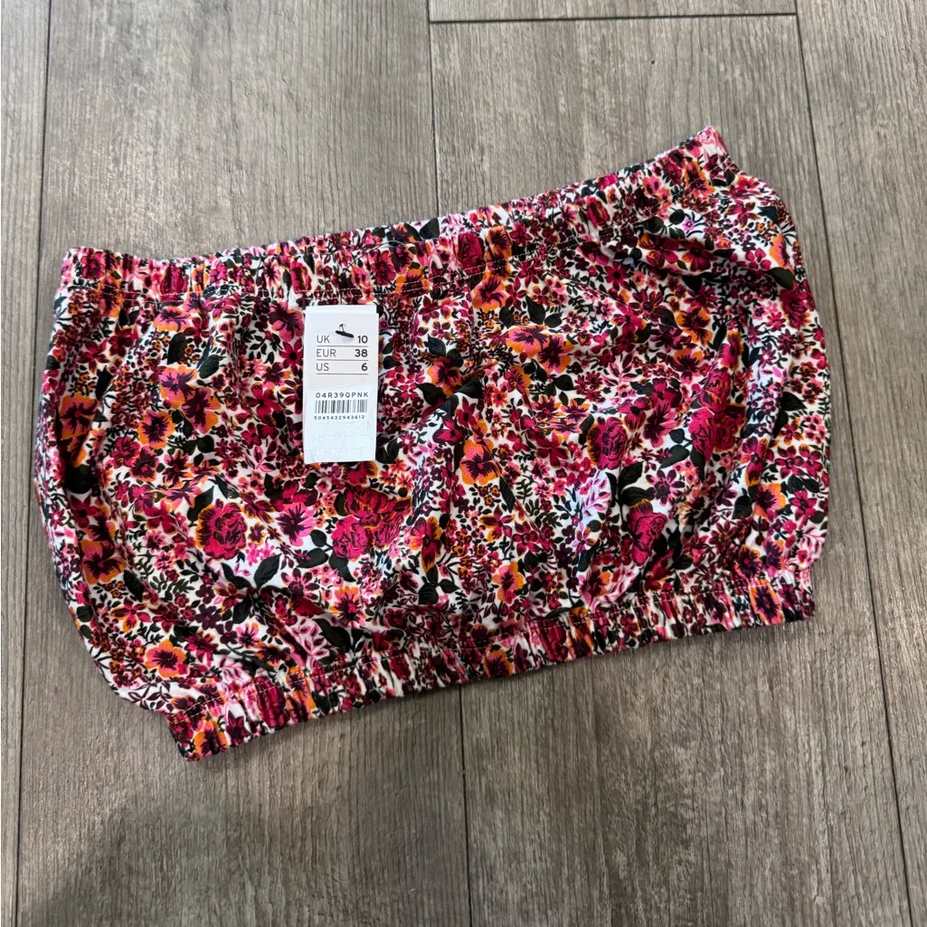 Topshop Multicolor Floral Crop Top - Image 4