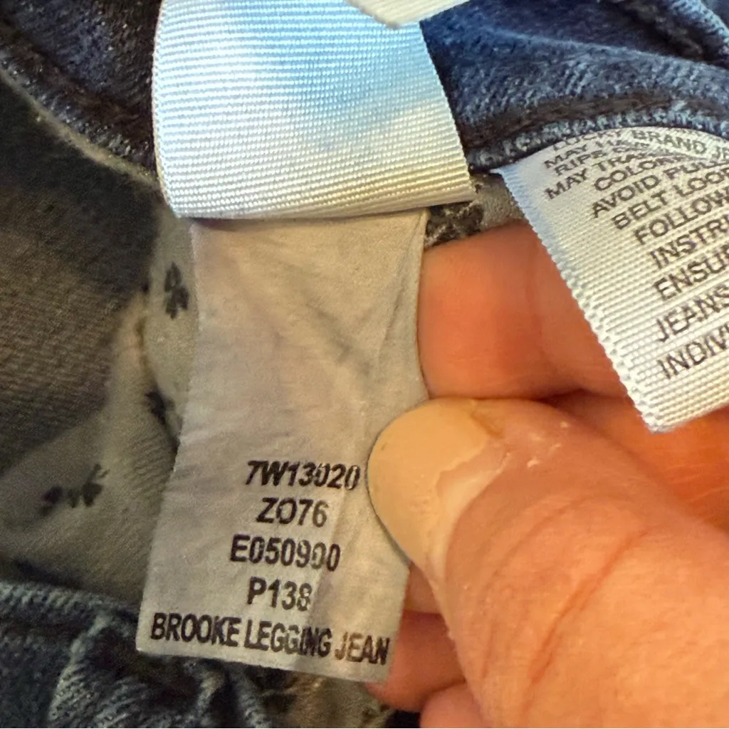 Lucky Brand Blue Denim Zip Pocket Brooke Legging Jean Size 25 - Image 8